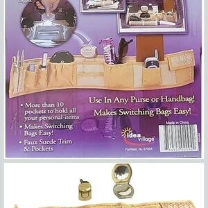 Idea Village Purse Organizer with Faux Suede Trim